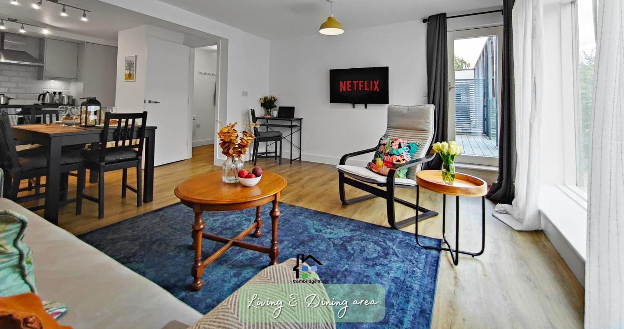 Cambridge Stays Riverside Apart Hotel With 2Br Flats At The City Centre-Parking-Balcony Екстериор снимка