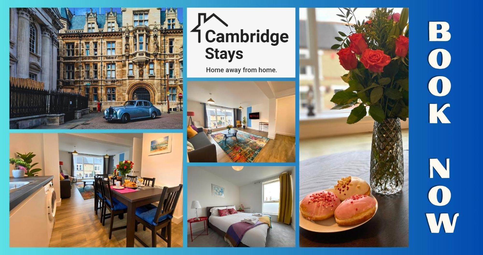 Cambridge Stays Riverside Apart Hotel With 2Br Flats At The City Centre-Parking-Balcony Екстериор снимка